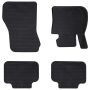 Automobilių kilimėlis 4 pcs Juoda TPE