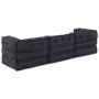 Modulinė sofa 3 pcs Antracito Audinys