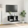 TV spintelių komplektas Juoda 60 x 30 x 30 cm Apdirbta mediena