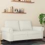 Dvivietė sofa, kreminės spalvos, 120cm, aksomas