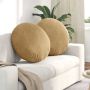 Sėdynių pagalvėlės 2 pcs Ruda Ø 40 x 13 cm Aksomas