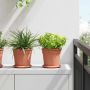 Augalų vazonai 6 pcs Raudona plyta Ø 17 x 14 cm Plastmasė