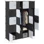 Storage Cube Organizer su 20 kubelių ir pakabinamų strypų PP