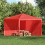 Šventinės palapinės šoninė siena 2 pcs Raudona 300 x 195 cm