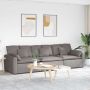Modulinė sofa su pagalvėlėmis, pilkai ruda