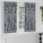 Aksominio tipo užuolaidos 2 pcs Sidabrinė Pilka 175 x 140 cm