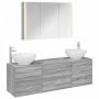 Vonios baldų rinkinys 4 pcs Pilka Sonoma