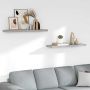 Pakabinamos lentynos, 2vnt., betono pilkos, 90x23,5x3,8cm, MDF