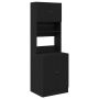 Virtuvės bufetai 2 pcs Juodas ąžuolas 60 x 50 x 180 cm