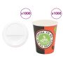 popieriniai kavos puodeliai su dangteliais 1000 vnt 8oz 240ml
