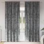 Aksominio tipo užuolaidos 2 pcs Pilka 245 x 140 cm Aksomas