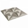 Sienų plokštės 12 pcs Origami Beton 50 x 50 cm XPS Putplastis