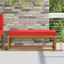Sėdynės pagalvėlė Raudona 115 x 40 x 8 cm 100% poliesteris