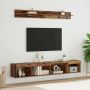 TV sieninio kabineto komplektas su LED 5 pcs Senas medis
