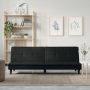 Sofa-lova, juodos spalvos, audinys