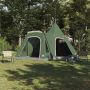 Teepee palapinė su stogu su saugykla Žalia 545 x 450 x 295 cm