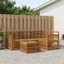 Lauko sofos komplektas 5 pcs Natūrali 59 x 59 x 37 cm