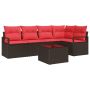 Sofos komplektas 6 pcs Ruda poliratanas