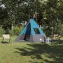 Tipi palapinė su stogu Mėlyna 383 x 338 x 217 cm tafta
