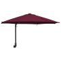 Sodo skėtis Bordo raudona 248 x 248 x 148 cm