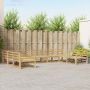 Lauko sofos komplektas 9 pcs Balta 404 x 247,5 x 73 cm