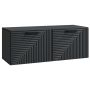 Sieninė TV spintelė Juoda 78,5 x 31 x 30 cm Apdirbta mediena