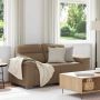 Dvivietė sofa, kapučino spalvos, 160x81x84 cm, dirbtinė oda