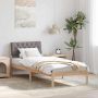 Lovos rėmas Ruda ir taupe 75 x 190 cm Pušies masyvas