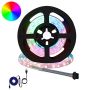 LED juosta 2 pcs Juoda ir permatoma 750 mm Varis ir plastikas