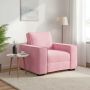 Sofos krėslas, rožinė, 100x78x84 cm, aksomas