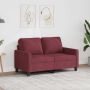 Dvivietė sofa, raudonojo vyno spalvos, 120cm, audinys