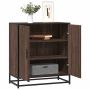 Šoninė spintelė, ruda ąžuolo, 68x35x76cm, mediena/metalas