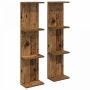 Sieninė lentyna 2 pcs Sendintos medienos 25 x 15 x 100 cm