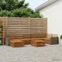 Lauko sofos komplektas 8 pcs Natūrali