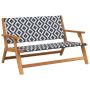 Sodo baldai Juoda ir Balta 122 x 78 x 73 cm