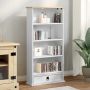 CD spintelė Balta 52 x 17.5 x 103 cm Kietos pušies mediena