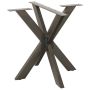 Valgomojo stalo koja, voro formos, juoda, 85x85x(72-73) cm, plienas
