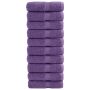 Aukščiausios kokybės rankšluosčiai SOLUND, 10 vnt., violetiniai, 30x30 cm, 600 g/m²
