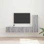 TV spintelių komplektas 3 pcs Pilkas Sonoma Apdirbta mediena
