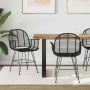 Valgomasis krėslas 2 pcs Juoda 44 x 44 x 74 cm