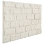 Sienų plokštės 10 pcs Balta 100 x 50 cm EPS putos