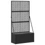 Sodo vazonas Juoda 70 x 30 x 135 cm metalas