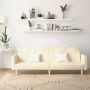Dvivietė sofa-lova, kreminės spalvos, audinys
