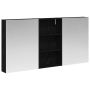 Vonios spintos komplektas su lentyna 3 pcs 140 x 14,5 x 70 cm