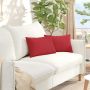 Sofa Pagalvės 2 pcs Raudona 50 x 30 cm audinys
