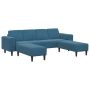 Svetainės sofa 3 pcs Mėlyna