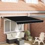 Ištraukiama markizė Juoda 350 x 250 cm Poliesteris ir aliuminis