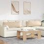 Sofa Pagalvės 2 pcs Kreminė 120 x 40 cm audinys
