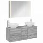 Vonios baldų rinkinys 4 pcs Pilka Sonoma