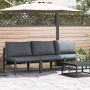 Lauko Baldai 3 pcs Antracitas 80 x 80 x 71 cm Plienas